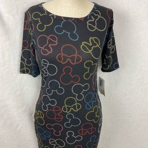 Lularoe Julia Dress Mickey & Minnie Mouse
